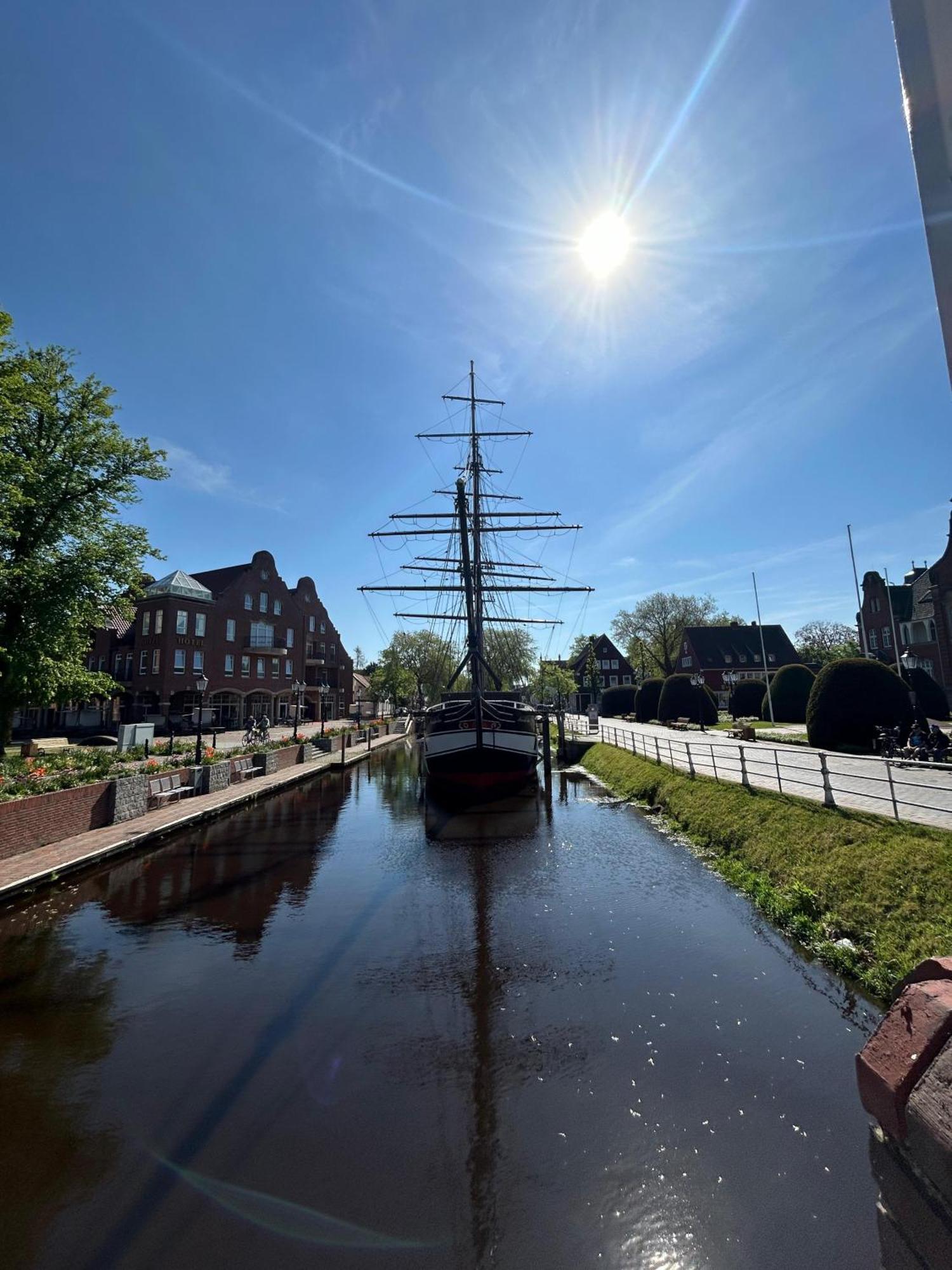 Ferienwohnung Haus Papenburg Garten Parkplatz Nordsee Exterior foto