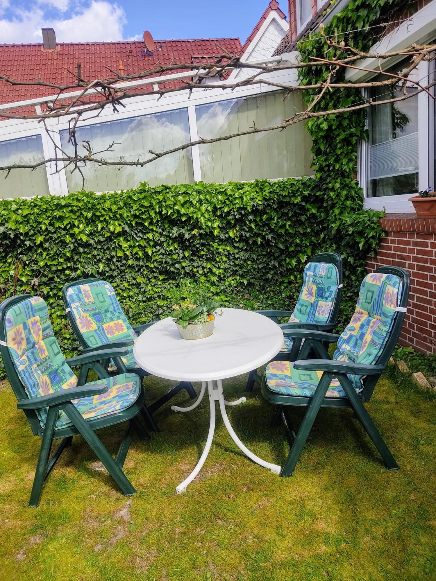 Ferienwohnung Haus Papenburg Garten Parkplatz Nordsee Exterior foto
