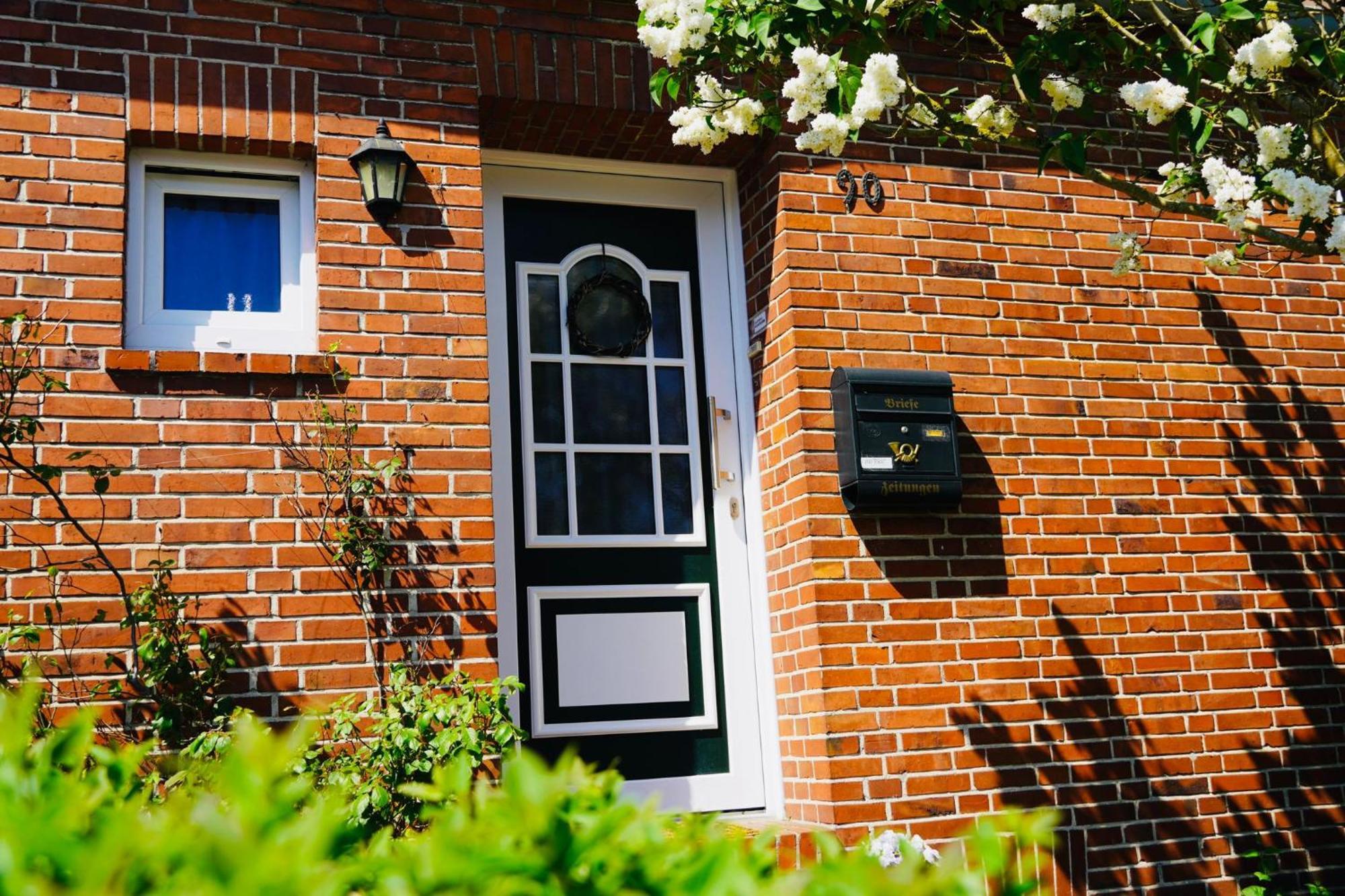 Ferienwohnung Haus Papenburg Garten Parkplatz Nordsee Exterior foto